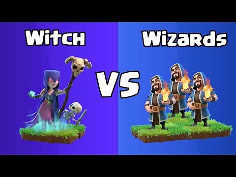 Every Level Witch VS Every Level Wizards | Clash of Clans