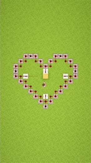 Minecraft heart build with a twist #minecraft #shorts