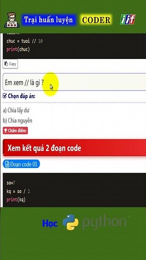 Learn Python by heart - do Python exercises, divide by integer