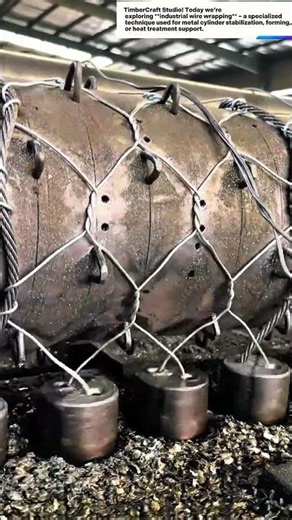Industrial Wire Wrapping for Metal Cylinders - Educational Short:| TimberCraft Studio"