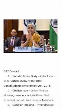 🔥 GST Council Explained in 30 Seconds | UPSC & Students Must Watch | जीएसटी काउंसिल क्या है? #gst
