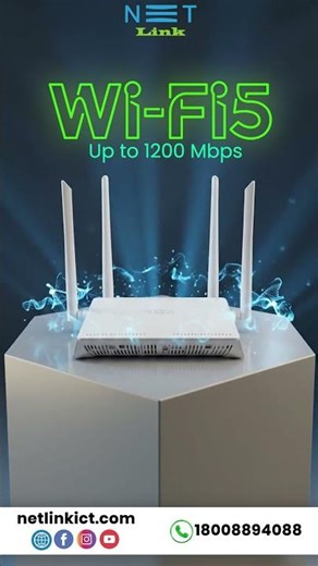 Netlink Dual Band ONT with fast, stable Wi-Fi and GPON/EPON support.