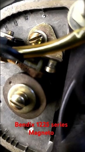 Spark on the Contact points of a Bendix 1200 series Magneto !!!