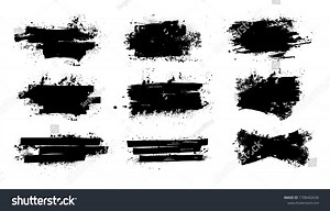 Splashes Banners Grunge You Design Horizontal Stock Vector (Royalty Free) 1708402636 | Shutterstock