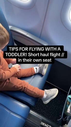 Here are my top tips for flying with a toddler more in the caption below! ✈️👩‍👦 1. Pick a window seat. Extra room and fun to watch takeoff and landing. 2. Get a plane seat harness on amazon. Linked on my storefront ! This strapped around the seat and into the seatbelt. It kept him secure, in place and acted kinda like a car seat. 3. Download movies. I downloaded 3-4 so he could have options and switch. 4. SNACKS. When you think you have enough snacks, add 3 more. And get some “special” snacks 