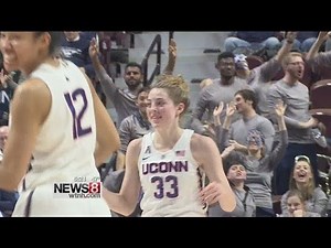 Katie Lou Samuelson has her own "shrug" game, hits 10 of 10 from three-point range