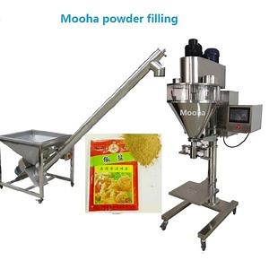 [Hot Item] Semi Automatic Spices Salt Sugar Powder Auger Filling Packing Machine