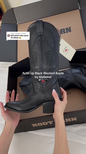 Marlene (@m.ros_) - Idyllwind Black Western Boots Review and Styling Tips