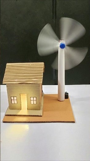 Windmill Working Model Science Exhibition | DIY Wind Turbine | Generate Electricity at Home ⚡