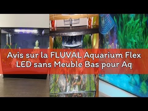 Avis sur la FLUVAL Aquarium Flex LED sans Meuble Bas pour Aquariophilie Noir 57 L
