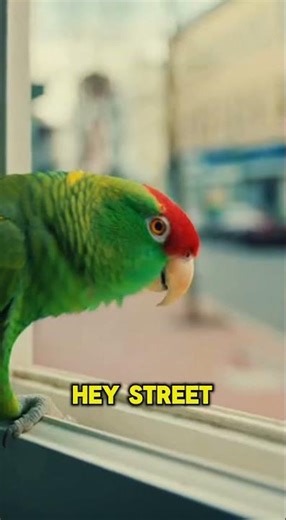 “When the parrot knows your whole dating history 💀😂” #flirtyparrot