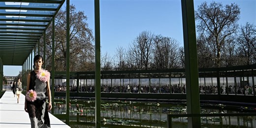 Dior Staged its Fashion Week Show Inside a Water Lily-Ringed Greenhouse in Paris