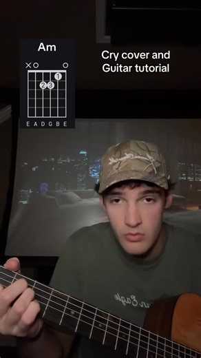 Mason Engler on Instagram: "Cry cover and guitar tutorial with chords #music #singing #guitar #songcover #musictutorial"