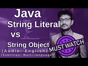 Java String Literal vs String Object (Java Course)
