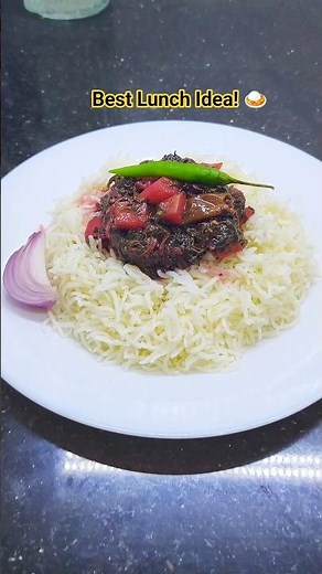 10 Mins Easy Aloo Saag Recipe! 🥬🥔 #Shorts#cooking#viralrecipe