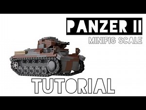 WW2 Lego Panzer II scale 1/35 building tutorial/Instructions