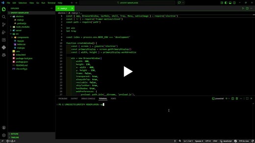 Spotify Mini Player Built with Electron JS and React | Jatin Shrivastava posted on the topic | LinkedIn