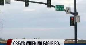 Crews will widen Eagle Road
