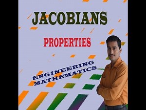 ENGINEERING MATHS 1 JACOBIANS PROPERTIES || ADDITIONAL MATHS 1 JACOBIANS