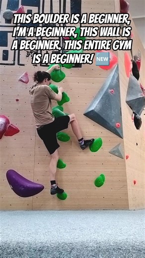 A beginning for beginners. Everything starts somewhere! - Indoor Bouldering #shorts