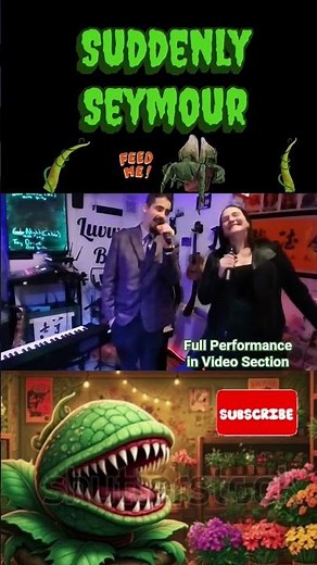 KARAOKE COLLAB 🎤 Suddenly Seymour little shop of horrors #karaoke #musical #romanticsong