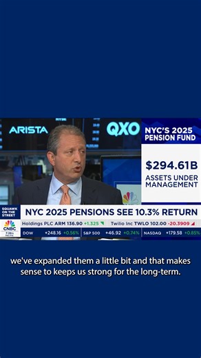 Talked to Squawk Box about NYC pension funds' strong 10.3% returns for FY 24-25. Here's how we achieved them. 👇 | NYC Comptroller Mark Levine