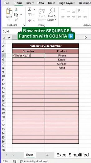 How to Automate Serial Numbers in Excel | Auto Numbering Made Easy #spreadsheets #excel