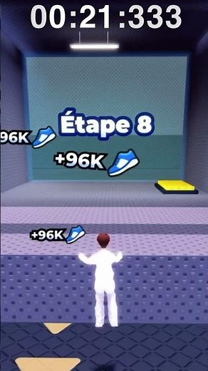 ROBLOX Speedrun +1 speed per step stage 1 to 9 ⚡