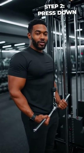 Cable Curl Machine Tutorial 💪 Use this to build arm strength #fitness #gym #training