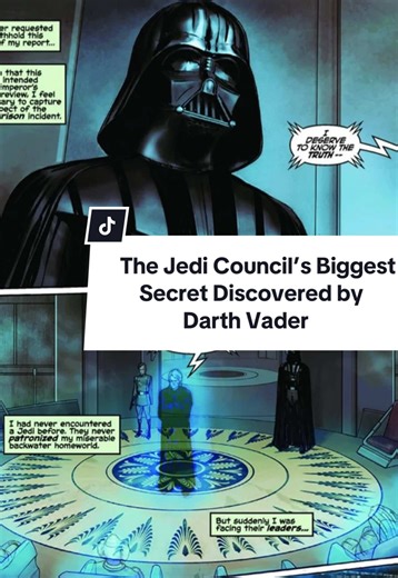 The Jedi Council’s Biggest Secret Discovered by Darth Vader. #starwars #starwarslore #darthvader #jeditemple