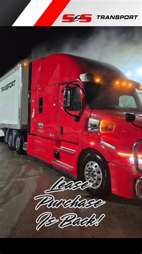 5.6K views · 20 reactions | It’s back! Our Lease Purchase Program is making a return! This isn’t your cookie-cutter setup. Our program is customized to fit the driver, not the other way around. We want to make sure YOU are succesful! If you're ready to take the next step in your career, let’s talk about whether it’s the right fit for you.  Call Brian at 701-402-2027 for all the details! | S&S Transport | Facebook