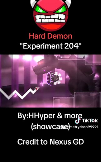 Experiment 204 Hard Demon in Geometry Dash