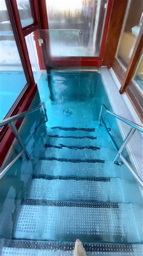 Spa day in the Swiss Alps ❄️#switzerland #shorts #snow