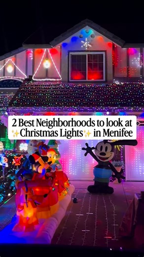 ✨XMAS LIGHTS IN MENIFEE✨ 🎄 My two favorite neighborhoods to drive/walk around and see some Christmas lights with my kiddos has to be… #1 Loire Valley Lane nestled in the Menifee Lakes Community 🎅🏻 #2 Shire Horse/Quarter Horse/Brumby Way loop in the Centennial Community ☃️ Where do you look at Christmas lights in Menifee?🌟 #Menifee #MenifeeMom #MenifeeChristmas | Menifee Mom