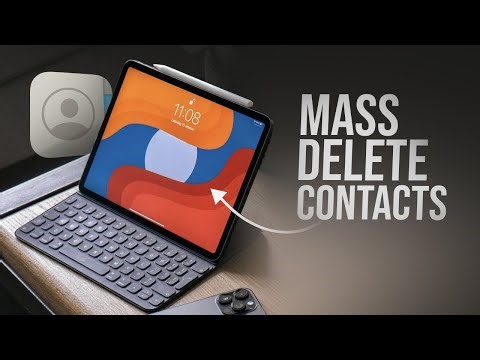 How to Mass Delete Contacts on iPad (tutorial)