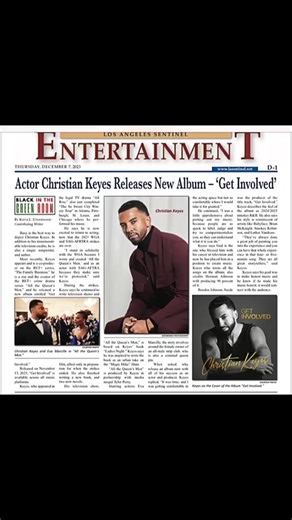 Huge thank you to the #LASentinel for a wonderful interview and article! #GetInvolved ##UnderThatVeil##SoSweet##CookMyDinnerNaked##allthequeensmen