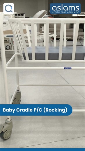 Discover our Baby Cradle P/C (Rocking) — designed to combine comfort, safety, and mobility for newborn care in hospitals and maternity units. Compact dimensions: 762L x 508W x 889H mm for space efficiency Sturdy construction with 19.05mm flats and braced 25.4mm round tube legs Smooth rocking design with a soft 51mm (2”) thick mattress for infant comfort Non-marking, corrosion-free castors ensure silent, easy movement Provides a safe and secure environment for newborns This baby cradle offers the