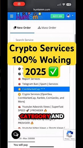 Crypto coinmarketcap services 100% working 2025 #crypto #marketing