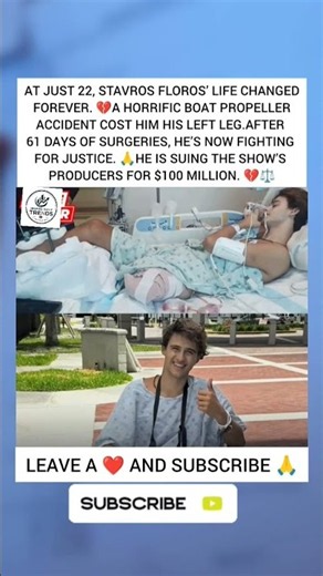 HE LOST HIS LEG AT 22 NOW HE’S FIGHTING FOR JUSTICE 💔⚖️ #StavrosFloros#LifeChangingStories💔😭💔💔😭🙏❤🫂.