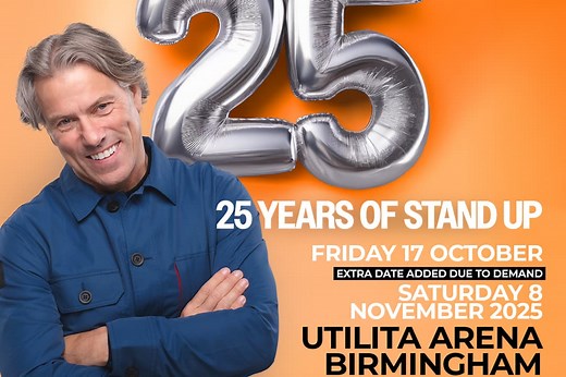 John Bishop heading to Utilita Arena, Birmingham, as he marks 25 years in comedy - and you can still grab tickets at just £25