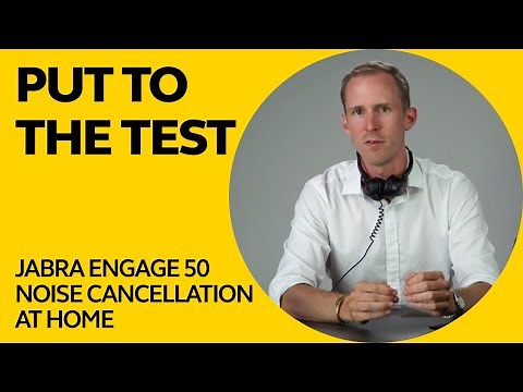Jabra Engage 50 Noise Cancellation Demo – Home Office