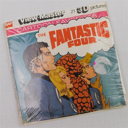 Vintage 1979 GAF View Master Fantastic Four Marvel Comics Sealed Packet K36 3 Reels 21 Pictures - Etsy