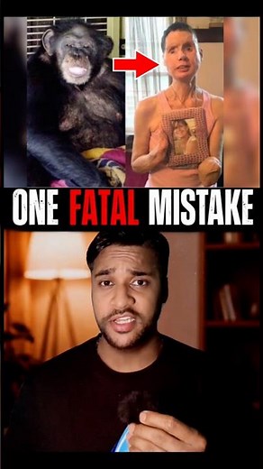 Travis the Chimp: One Fatal Mistake | Shocking True Story #shorts