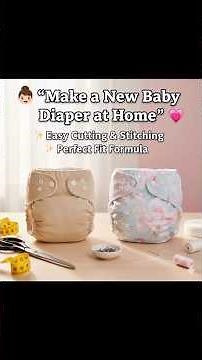 😲 Make a Perfect Baby Diaper at Home — Easy Cutting & Stitching from Old Diaper ✂️#HAtailoringworld