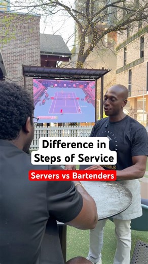 Restaurant service is faster at bar but deeper at tables