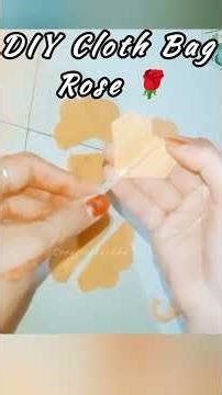 From Waste to Beauty 😲 | DIY Cloth Rose Hack #shorts #clothbagcraft #rose
