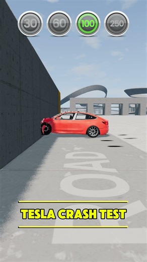 Can a Tesla Model 3 survive this crash? 💥