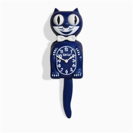 Classic Kit-cat Klock Galaxy Blue Metallic Glitter Gentleman Limited Edition Wall Clock - USA MADE - Etsy
