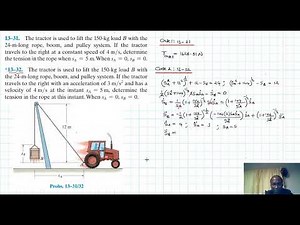 13–32 Kinetics of a Particle: Force and Acceleration (Chapter 13: Hibbeler Dynamics) Benam Academy