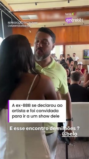 Chaiany meets Belo at Globo and receives an invitation to a show.